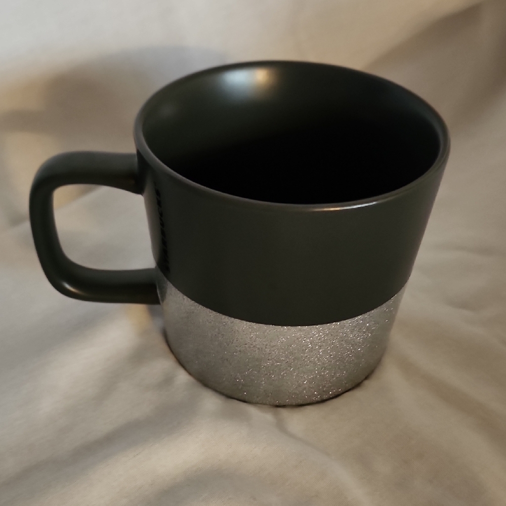 Starbucks Black and Silver Mug
